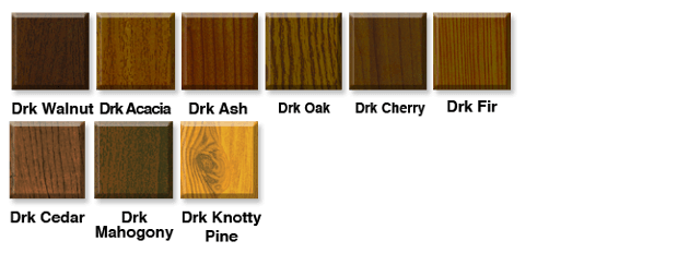dark wood screen door finishes