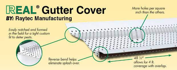 real gutter cover leaf protection